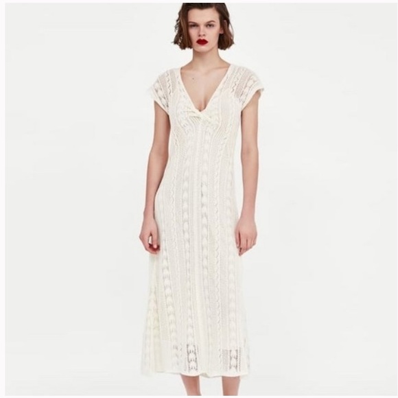 Zara Dresses & Skirts - Zara crochet maxi dress